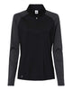 adidas Layering S / Black adidas - Women's Stripe Block Quarter-Zip Pullover