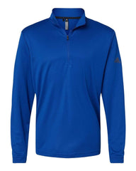 adidas Layering S / Collegiate Royal adidas - Men's Lightweight UPF Quarter-Zip Pullover