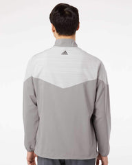 adidas Outerwear adidas - Men's Heather Chevron Quarter-Zip Wind Pullover