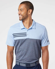 Adidas Polos adidas - Men's Heathered 3-Stripes Polo