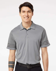 Adidas Polos adidas - Men's Striped Sleeve Polo