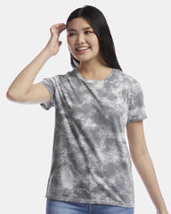 Alternative T-shirts XS / Grey Tie-Dye Alternative - Women's Cotton Jersey Go-To Tie-Dye Tee