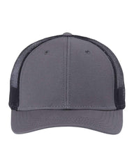 Atlantis Headwear Headwear Adjustable / Dark Grey/Black Atlantis Headwear - Sustainable Recy Three Trucker Cap