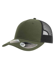 Atlantis Headwear Headwear Adjustable / Olive/Black Atlantis Headwear - Sustainable Five-Panel Trucker Cap