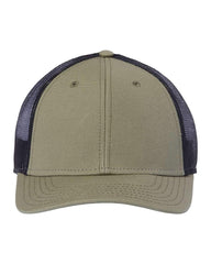 Atlantis Headwear Headwear Adjustable / Olive/Black Atlantis Headwear - Sustainable Recy Three Trucker Cap