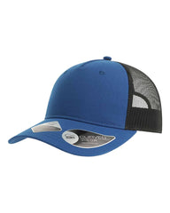 Atlantis Headwear Headwear Adjustable / Royal/Black Atlantis Headwear - Sustainable Five-Panel Trucker Cap