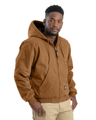 Berne Outerwear S / Brown Duck Berne - Men's Heartland Washed Duck Hooded Jacket