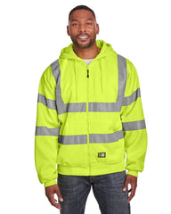 Berne Sweatshirts Berne - Men's Hi-Vis Type R Class 3 Lined Hooded Sweatshirt
