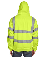 Berne Sweatshirts Berne - Men's Hi-Vis Type R Class 3 Lined Hooded Sweatshirt