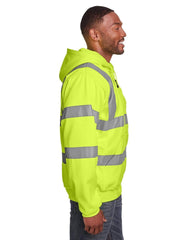 Berne Sweatshirts Berne - Men's Hi-Vis Type R Class 3 Lined Hooded Sweatshirt