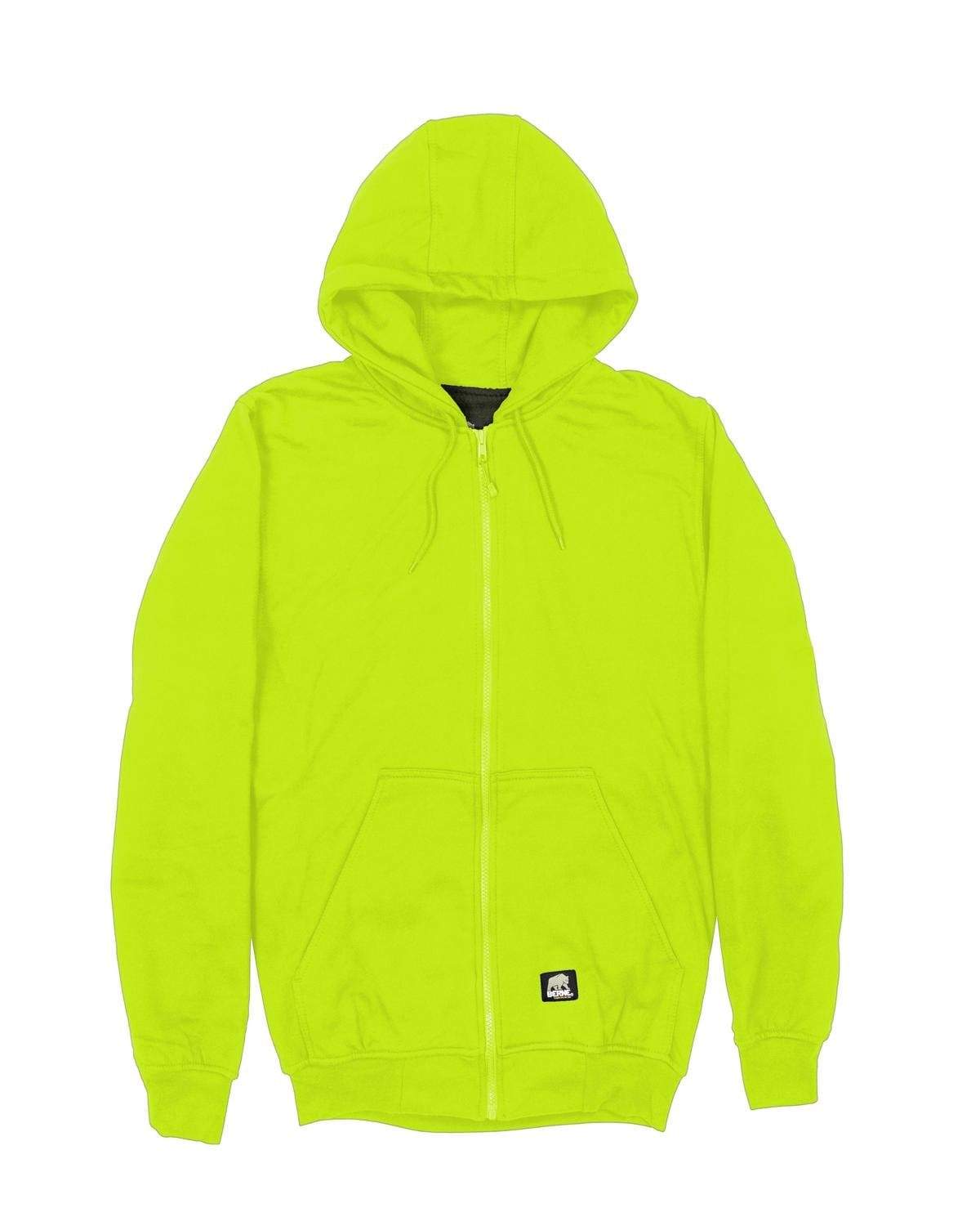 Berne Sweatshirts S / Yellow Berne - Men's Hi-Vis Thermal-Lined Hooded Sweatshirt