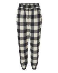 Burnside Bottoms S / Ecru/Black Burnside - Men's Flannel Jogger