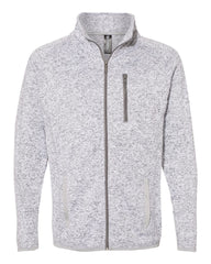 Burnside Outerwear S / Heather Grey Burnside - Men's Sweater Knit Jacket