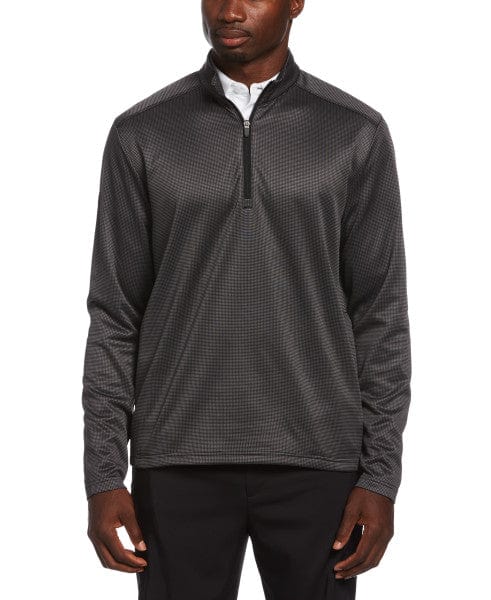 Callaway Layering S / Black Callaway - Men's Houndstooth 1/4 Zip Pullover