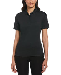 Callaway Polos S / Black Callaway - Women's Eco Horizontal Textured Polo