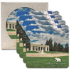 CoasterStone Accessories One Size / White/Beige Stone CoasterStone - 4 Pack Absorbent Single Stone Square Coaster