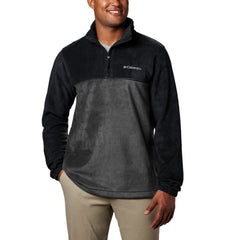 Columbia Fleece S / Black/Grill Columbia - Men's Steens Mountain™ Half Zip Fleece Pullover