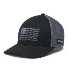 Columbia Headwear S/M / Black/Graphite Columbia - PFG Mesh™ Fish Flag Ball Cap