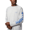 Columbia T-shirts S / Cool Grey/Vivid Blue Columbia - Men's PFG Terminal Tackle™ Long Sleeve Shirt