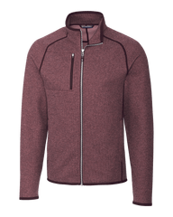 Cutter & Buck Fleece S / Bordeaux Heather Cutter & Buck - Men's Mainsail Jacket