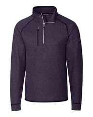 Cutter & Buck Fleece S / College Purple Heather Cutter & Buck - Men's Mainsail Half Zip