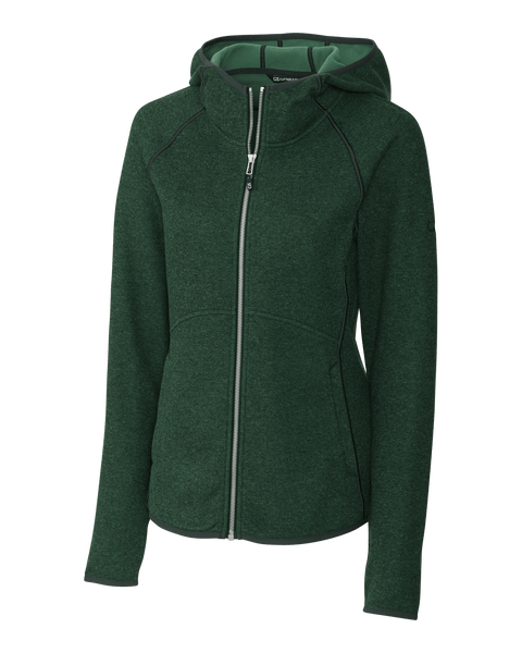 Cutter & Buck Fleece S / Hunter Heather Cutter & Buck - Women's Mainsail Hooded Jacket