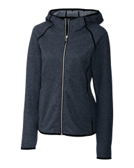 Cutter & Buck Fleece S / Liberty Navy Heather Cutter & Buck - Women's Mainsail Hooded Jacket