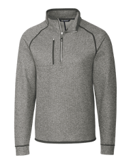 Cutter & Buck Fleece S / Polished Heather Cutter & Buck - Men's Mainsail Half Zip