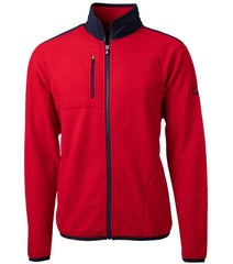 Cutter & Buck Fleece S / Red/Navy Blue Cutter & Buck - Men's Cascade Sherpa Fleece Jacket