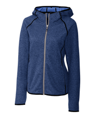 Cutter & Buck Fleece S / Tour Blue Heather Cutter & Buck - Women's Mainsail Hooded Jacket