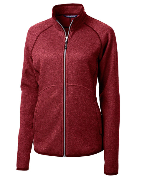 Cutter & Buck Fleece XS / Cardinal Red Heather Cutter & Buck - Women's Mainsail Jacket