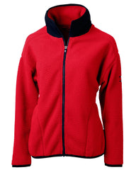 Cutter & Buck Fleece XS / Red/Navy Blue Cutter & Buck - Women's Cascade Sherpa Fleece Jacket