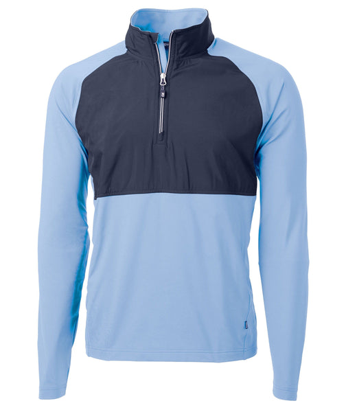 Cutter & Buck Layering Cutter & Buck - Men's Adapt Eco Knit Hybrid Quarter-Zip Pullover