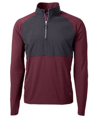 Cutter & Buck Layering Cutter & Buck - Men's Adapt Eco Knit Hybrid Quarter-Zip Pullover