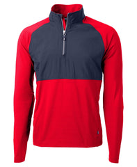 Cutter & Buck Layering Cutter & Buck - Men's Adapt Eco Knit Hybrid Quarter-Zip Pullover