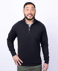 Cutter & Buck Layering Cutter & Buck - Men's Adapt Eco Knit Quarter Zip Pullover