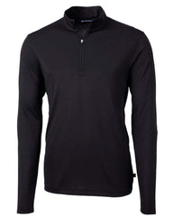 Cutter & Buck Layering S / Black Cutter & Buck - Men's Virtue Eco Pique Recycled Quarter Zip