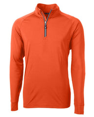 Cutter & Buck Layering S / College Orange Cutter & Buck - Men's Adapt Eco Knit Quarter Zip Pullover