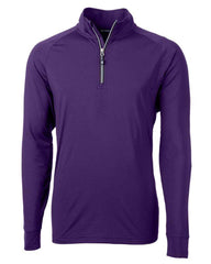 Cutter & Buck Layering S / College Purple Cutter & Buck - Men's Adapt Eco Knit Quarter Zip Pullover