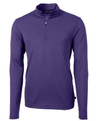 Cutter & Buck Layering S / College Purple Cutter & Buck - Men's Virtue Eco Pique Recycled Quarter Zip