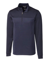 Cutter & Buck Layering S / Liberty Navy Cutter & Buck - Men's Traverse Stripe Quarter Zip