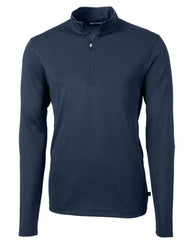 Cutter & Buck Layering S / Navy Blue Cutter & Buck - Men's Virtue Eco Pique Recycled Quarter Zip