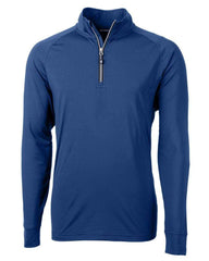 Cutter & Buck Layering S / Tour Blue Cutter & Buck - Men's Adapt Eco Knit Quarter Zip Pullover