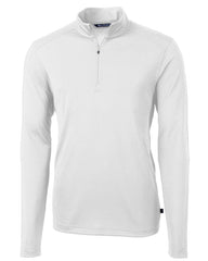 Cutter & Buck Layering S / White Cutter & Buck - Men's Virtue Eco Pique Recycled Quarter Zip