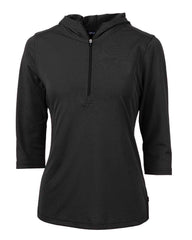 Cutter & Buck Layering XS / Black Cutter & Buck - Women's Virtue Eco Pique Half Zip Hoodie