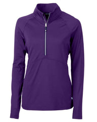 Cutter & Buck Layering XS / College Purple Cutter & Buck - Women's Adapt Eco Knit Half Zip Pullover