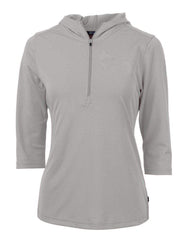 Cutter & Buck Layering XS / Polished Cutter & Buck - Women's Virtue Eco Pique Half Zip Hoodie