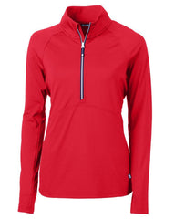 Cutter & Buck Layering XS / Red Cutter & Buck - Women's Adapt Eco Knit Half Zip Pullover