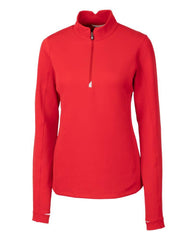 Cutter & Buck Layering XS / Red Cutter & Buck - Women's Traverse Stretch Quarter Zip