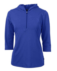 Cutter & Buck Layering XS / Tour Blue Cutter & Buck - Women's Virtue Eco Pique Half Zip Hoodie